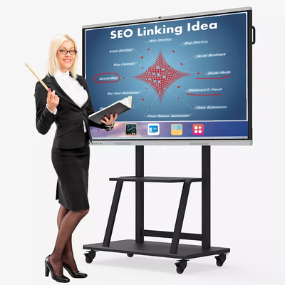 WIFI 2.4GHz 5GHz έξυπνος πίνακας ψηφιακό διαλογικό Whiteboard 110 ίντσας